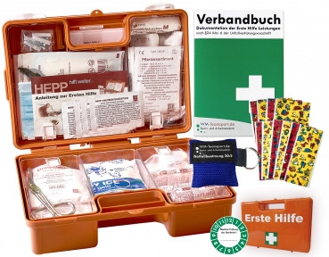 Erste-Hilfe-Koffer KITA PLUS mit "Notfallbeatmungshilfe" nach aktueller DIN/EN 13157